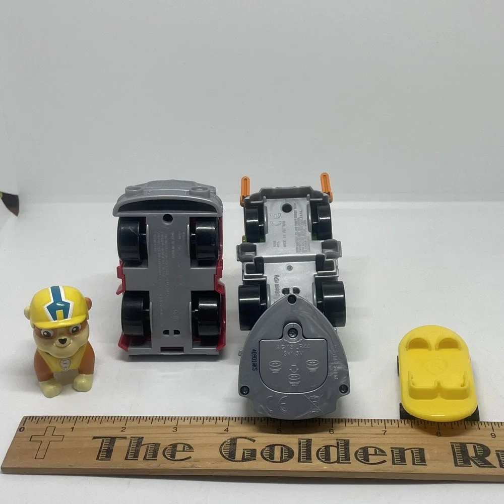 Lot of 3 Spin Master Paw Patrol Vehicles Marshall Rocky‎ Rubble On A SKATE BOARD